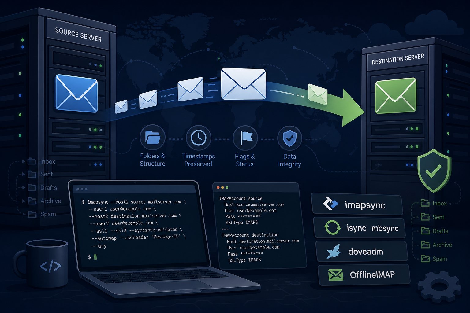 Migrating Email Between Servers: Modern Alternatives to IMAPcopy (2025 Guide)