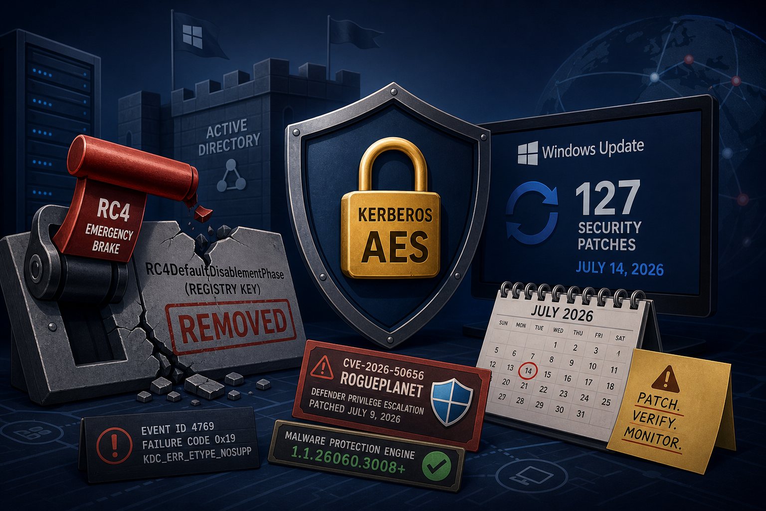 127 Patches and No Rollback: July 2026 Patch Tuesday's Kerberos Breaking Change